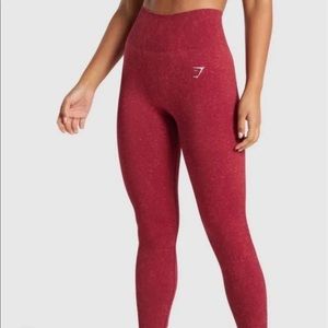GYMSHARK Adapt Fleck Seamless Leggings - Mineral I Burgundy